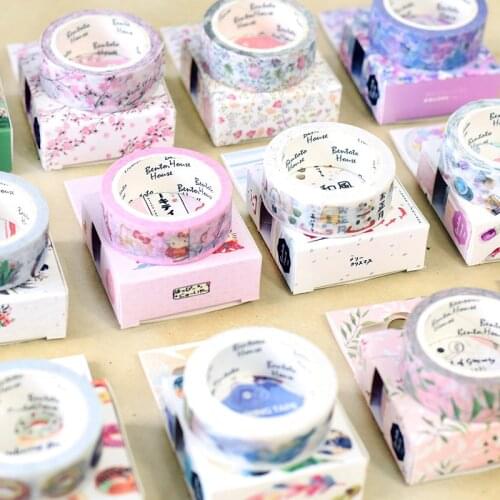 1.5cm Feathered Cherry Sakura Doughnut Washi Tape Adhesive Craft Tape DIY Scrapbooking Sticker Masking Craft Tape