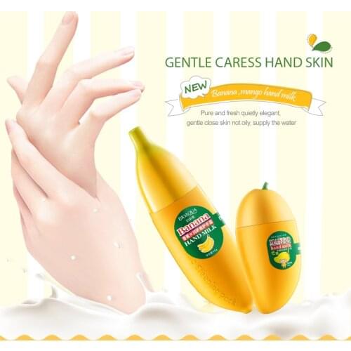 1pc Banana/Mango Cream for Hands Moisture Nutrition Anti-Chapped Women Winter Hand Care Lotion Oil Control Hand cream TSLM1