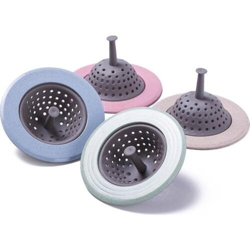 1Pcs Silica Gel Floor Drain cover overflow Round Anti Clogging Filter Screen Floor Drain Pad for Kitchen Bathroom Sink Bathtub