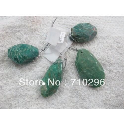 10pcs/lot Natural Russia Amazonite irregular size 20-40mm Natural everlast Jewelry Pendants