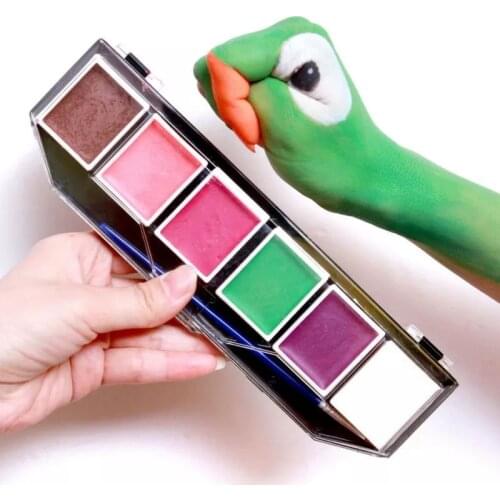 6 Color Face Painting Flow Flat Fluorescent Paint Childrens Opera Painting Festival Activities Cosmetics High-End Gift Box