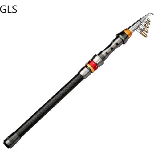 99% Carbon Fiber Spinning Telescopic Fishing Rod Short Sea Rods Portable Saltwater Carp Hard Pole