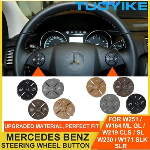 Car Multi-Function Steering Wheel Button Phone Key Control For Mercedes Benz W251 R-Class W164 ML GL W219 CLS W230 W171 SLK SLR