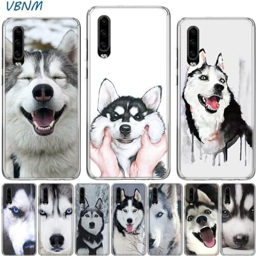 Husky Lovely Dog Case For Huawei P40 P30 P20 Mate 40 30 20 10 P10 Pro+ lite P Smart 2020 Z Plus + 2019 2018