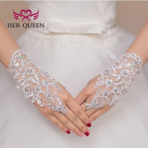 Свадебные кружевные перчатки ISER QUEEN China At AliExpress
