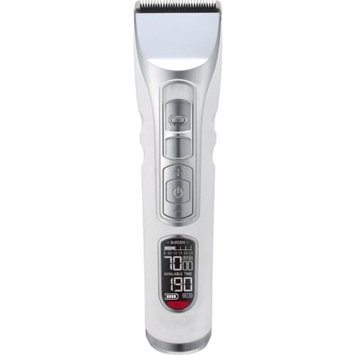 Professional Hair Clipper Titanium Plated Ceramics Blade Rechargeable Trimmer Lithium Battery Hair Cutter Machine For Men