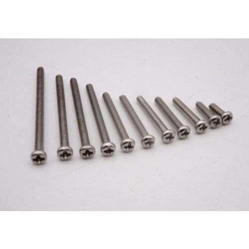 MINI 4WD self-made tamiya parts stainless steel M2 cup head screws 6mm-35mm 10 pcs price/black and silver nuts 100pcs/pack