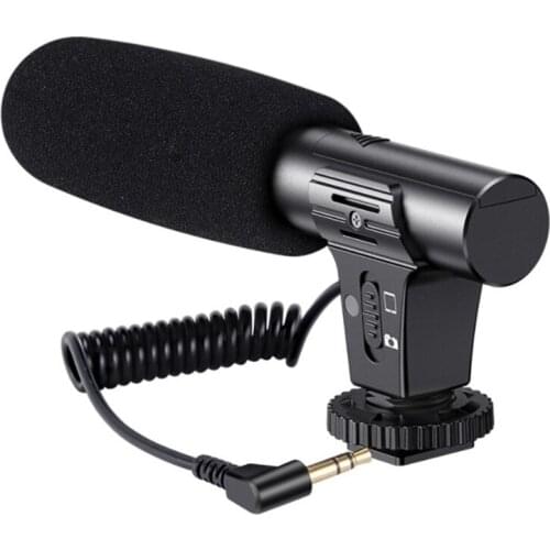 KATTO Updated 3.5Mm HD Video Recording Microphone Smart Noise Reduction Interview Mic For Mobile Phone/SLR Camera