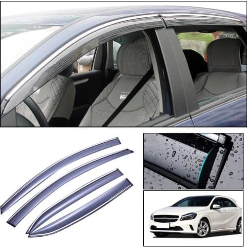 Injection molding Window Visor Vent Shades Sun Rain Guard For Mercedes Benz A 180 200 220 2013 2014 2015 2016 2017
