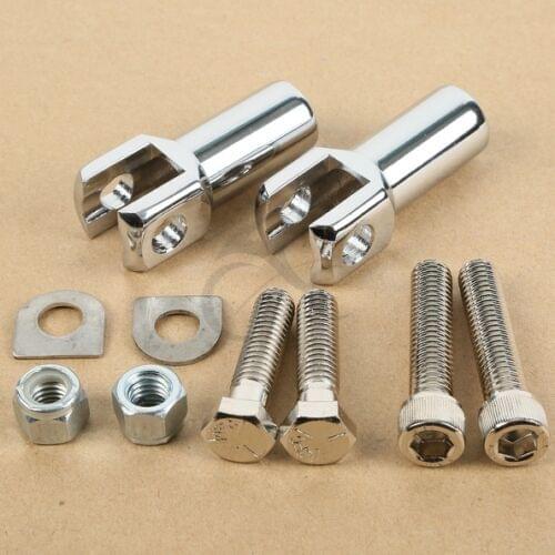 Motorcycle 2.25" Passenger Foot Peg Supports Mounts Clevis Kits For Harley Softail 2000-06