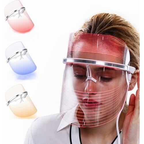 Professional Beauty Salon Equipment 3 Colors Led Light Therapy Mask