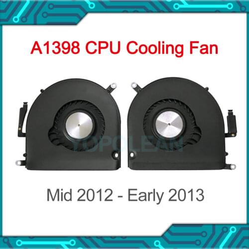 Original a1398 Fan Left Right For Macbook Pro Retina 15" A1398 Cooling Fan 923-0091 923-0092 Mid 2012 Early 2013