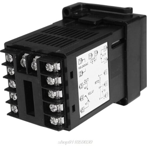 2in1 Relay + SSR Output PID Thermostat Temperature Controller ℃/℉ for Universal Input K,E,J Thermocouple D16 20 Dropshipping