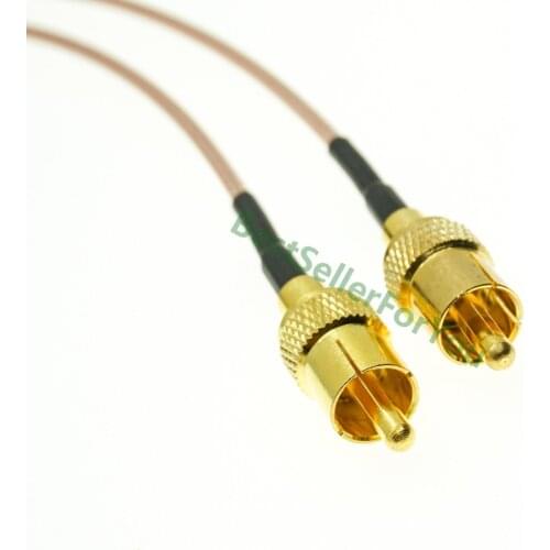 RG316 CABLE RCA male plug to rca male RF Pigtail Caox Jumper Cable