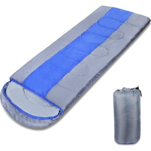 Outdoor camping sleeping bag Waterproof Keep Warm 3-4Seasons light Sleeping Bag for Camping Travel hammock tent (190+30)*75cm