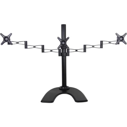 Three-screen 27inch lcd tv table mount monitor desk support Led bracket lcd holder