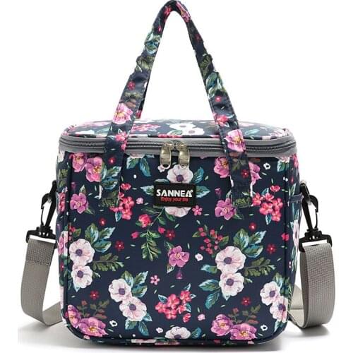 7L Picnic Thermal Insulation Bag PEVA Waterproof Lunch Bag Portable Folding Outdoor Picnic Bag Breast Milk Preservation Ice Pack