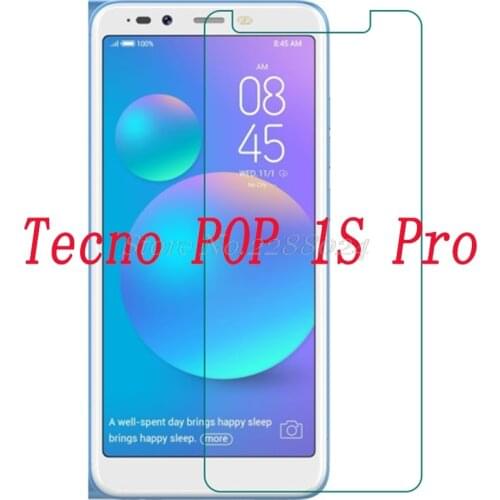 Smartphone 9H Tempered Glass for Tecno POP 1S Pro 5.5" Explosion-proof Protective Film Screen Protector cover phone
