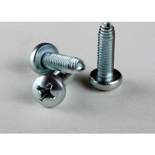 10PCS GB6560 Triangle Pan Head Self-Locking Self-Locking Screws Phillips Screws Triangle Self Tapping Screws M6*20