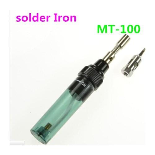 100pcs /lot Welding Torches Gas Blow Torch Soldering Solder Iron Gun Butane Cordless Pen Burner MT-100 Tool