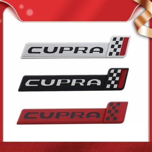 3D Premium CUPRA Raceflag for Leon 5F Ibiza 6J car Hood Fender trunk Rear Bonnet Nameplate Decal Emblem Badge Sticker