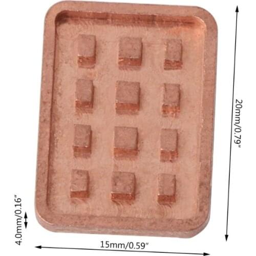 5PCS Copper Heat Sink for VGA GPU Miniature Radiator DDR3 Memory IC Chipset