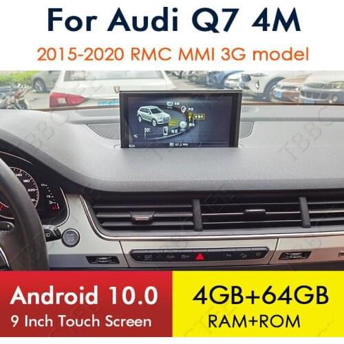 Android 10 4+64G For Audi Q7 4M 2015~2020 GPS Navigation Car Multimedia Player MMI 3G RMC Radio Head Unit Stereo WiFi Bluetooth