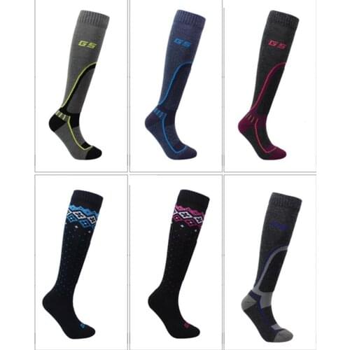 Long Wool Ski Socks Women Men Extra Warm Snowboarding Stockings Childrens Winter Outdoor Sports Socks High Quality Hosiery