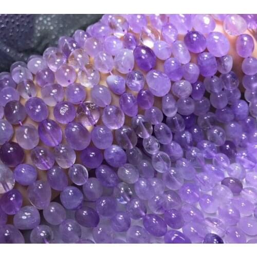Natural Irregular lavender amethyst quartz crystal Stone Beads Loose purple Perle for jewelry making bracelet needlework