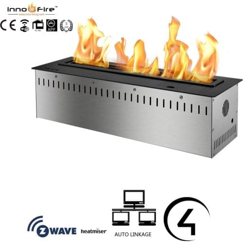 Inno-Fire 36 inch 900mm L silver or balck Smart Remote control intelligent ethanol flames fireplace