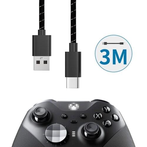 Controller Fast Charging Cable USB Type-C Charging Cable 3M Data Transmission for XBOX One Elite 2 NS Switch Pro Accessories