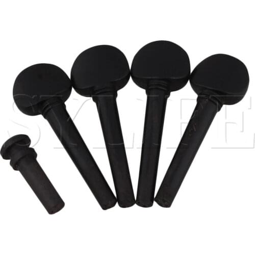 Ebony Tuning Pegs for 1/16 Violin String Instrument Accessories