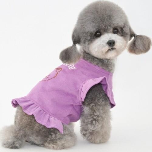 Short Dog Skirt Summer Cat Puppy Small Dog Clothes Dress Chihuahua Pomeranian Yorkshire Shih Tzu Poodle Schnauzer Clothing 2021