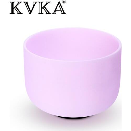 G throat Chakra Gemstone emerald Fusion Frosted Quartz Crystal Singing Bowl 9 inch