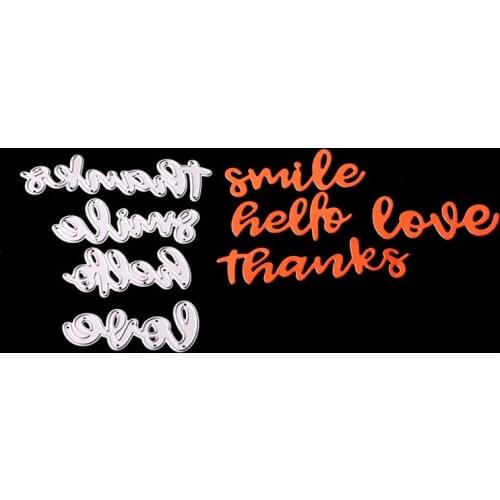 Love & other letter Metal Cutting Dies scrapbooking Stencils for Craft Paper DIY Scrapbook new die Cut Template