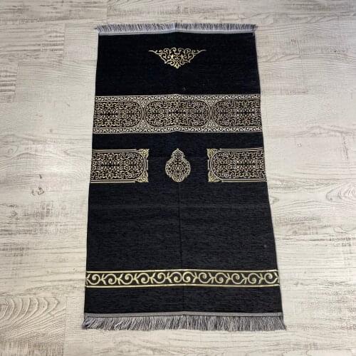 Kaaba Islamic Prayer Mat Ka'Bah Soft Sajadah Rug Handwork Carpet Salat Musallah Tapis De Priere Gebedskleed Muslim Father Gifts