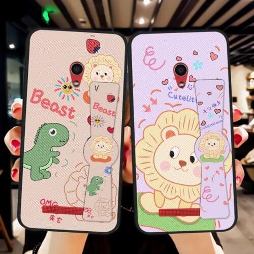 Cartoon Folding Strap Case For Asus Zenfone Max Pro M2 ZB631KL ZB633KL Silicone Stand TPU Cover For Asus 5Z ZE620KL ZS620KL