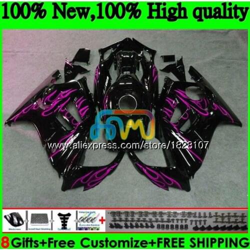 Kit +Tank For HONDA CBR600F3 600CC CBR 600F3 97 98 1997 1998 3BS.258 CBR600 CBR 600 FS F3 95 96 1995 1996 Pink flames Fairings