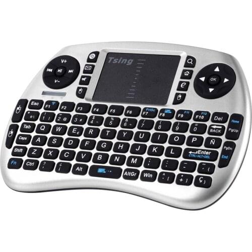 Portable Handheld Wireless Keyboard Touchpad Multi-media for TV Box Media TV PC Stick Laptop for Raspberry PI PS3 French Spanish