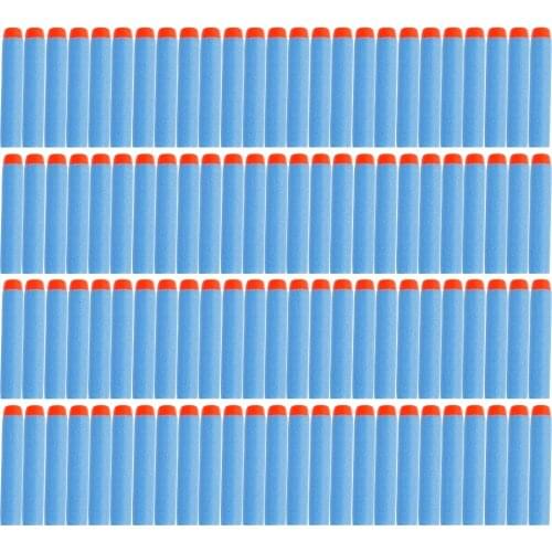 100PC For Nerf Bullets Soft Hollow Hole Head 7.2cm Refill Darts Toy Gun Bullets for Nerf Series Blasters Xmas Kid Children Gift