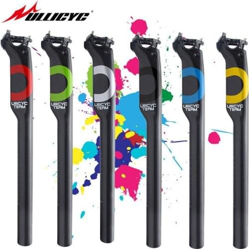 ULLICYC 3K Full Carbon Bicycle Saddle And New Mountain Bike Bicycle Saddle MTB Bicycle Parts 27.2 / 30.8 / 31.6 * 350mm / 400mm