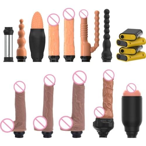 Sex machine Attachment with 360°Rotation Heating Dildos Suction Cup Sex Love machine for woman&Man Sex products Realistic Penis