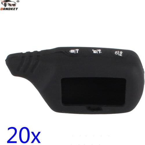 DANDKEY 20x Silicone Case Cover For Original Starline B9 / B91 / B6 / B61 / A91 / A61 / V7 LCD Car Remote Alarm Key Shell Case