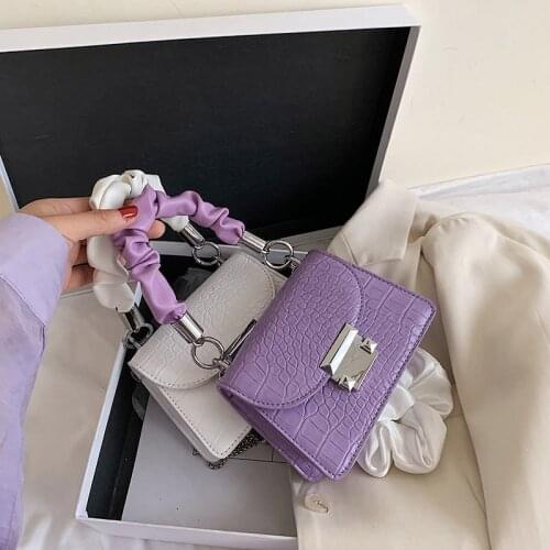 Super Mini Crocodile Pattern Crossbody Bags For Women 2020 PU Leather Shoulder Bag Handbags Female Messenger Bag Lipstick Purses