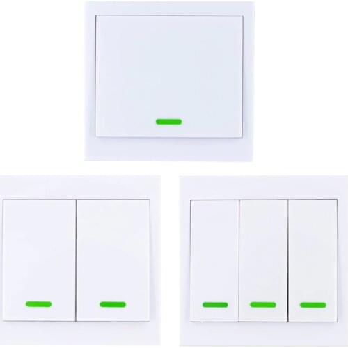 Smart Home Wall Panel Remote Transmitter 1/2/3 Button Sticky RF TX Room Living Room Bedroom Wireless Remote 315mhz 433.92Mhz