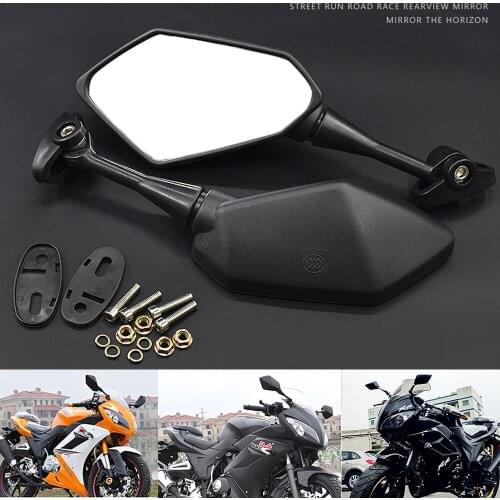 Universial 8mm 10mm Mirror Racing Motorcycle Sport Bike Scooter E-Bike Rearview Mirrors Electromobile Back Side Convex Mirror