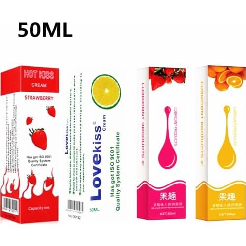 50ML Fruit Flavor Lubricant for Vaginal Anal Sex Oral Sex Massage Oil Lubricating Oil Gel