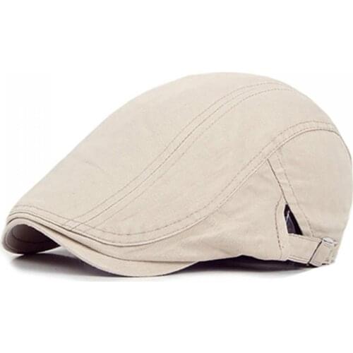 40% Dropshipping!! Mens casual classic solid color flat hat cotton fashion beret