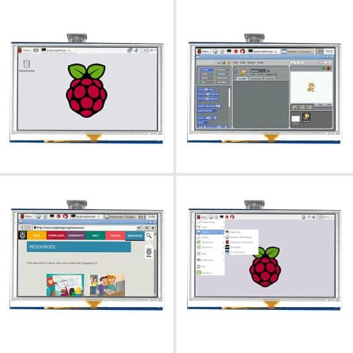 5 inch LCD HDMI Touch Screen Display TFT LCD Panel Module 800*480 for Banana Pi Raspberry Pi 4B Raspberry Pi 3 Model B / B