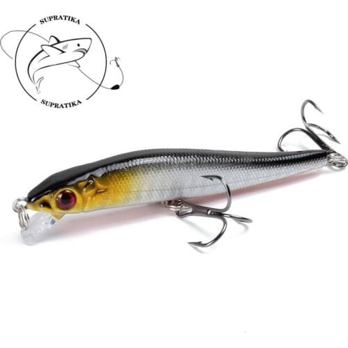 8 Colors 8.5cm/5.8g Artificial Minnow Plastic Hard Bait With Diving Depth 0.5-1.5M Bionic Bait 3D Simulation Eyes Fishing Lure